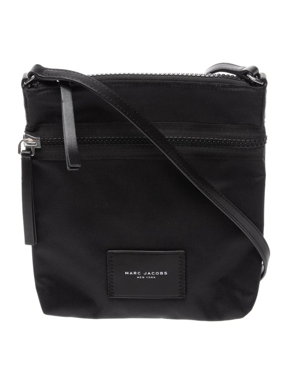Marc Jacobs Nylon Crossbody Bag Black Tonal Hardware Women Biker - Picture 2 of 8